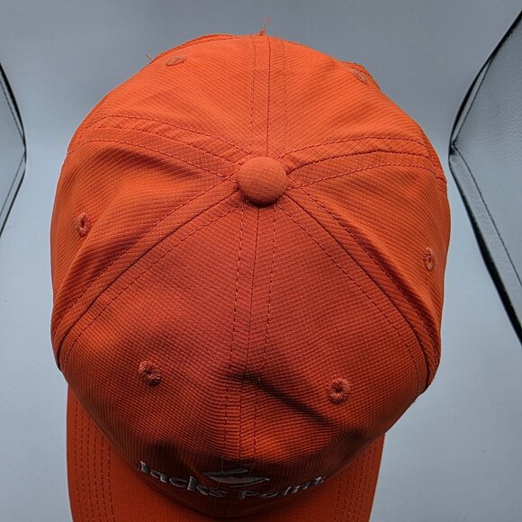 Jacks Point New Zealand Orange Adjustable Performance Cap Hat Logo Athletic - Picture 5 of 9